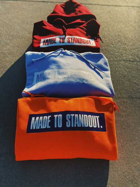 Box Logo Hoodie - Light Blue/White