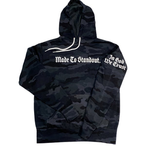 In God We Trust Lightweight Hoodie - Black Camo