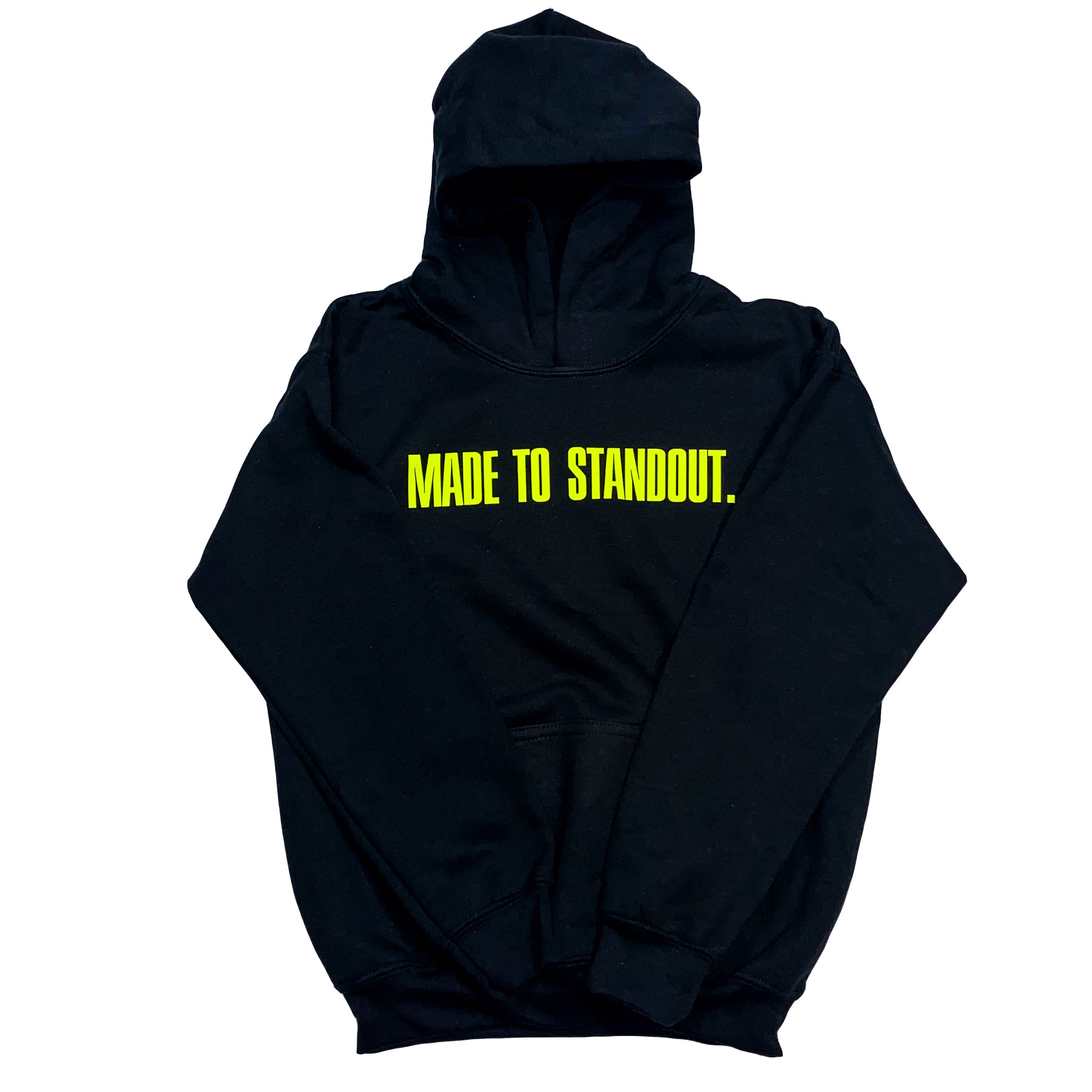 Youth Classic Hoodie - Black/Neon