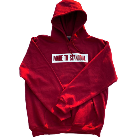 Box Logo Hoodie - Cardinal Red/White