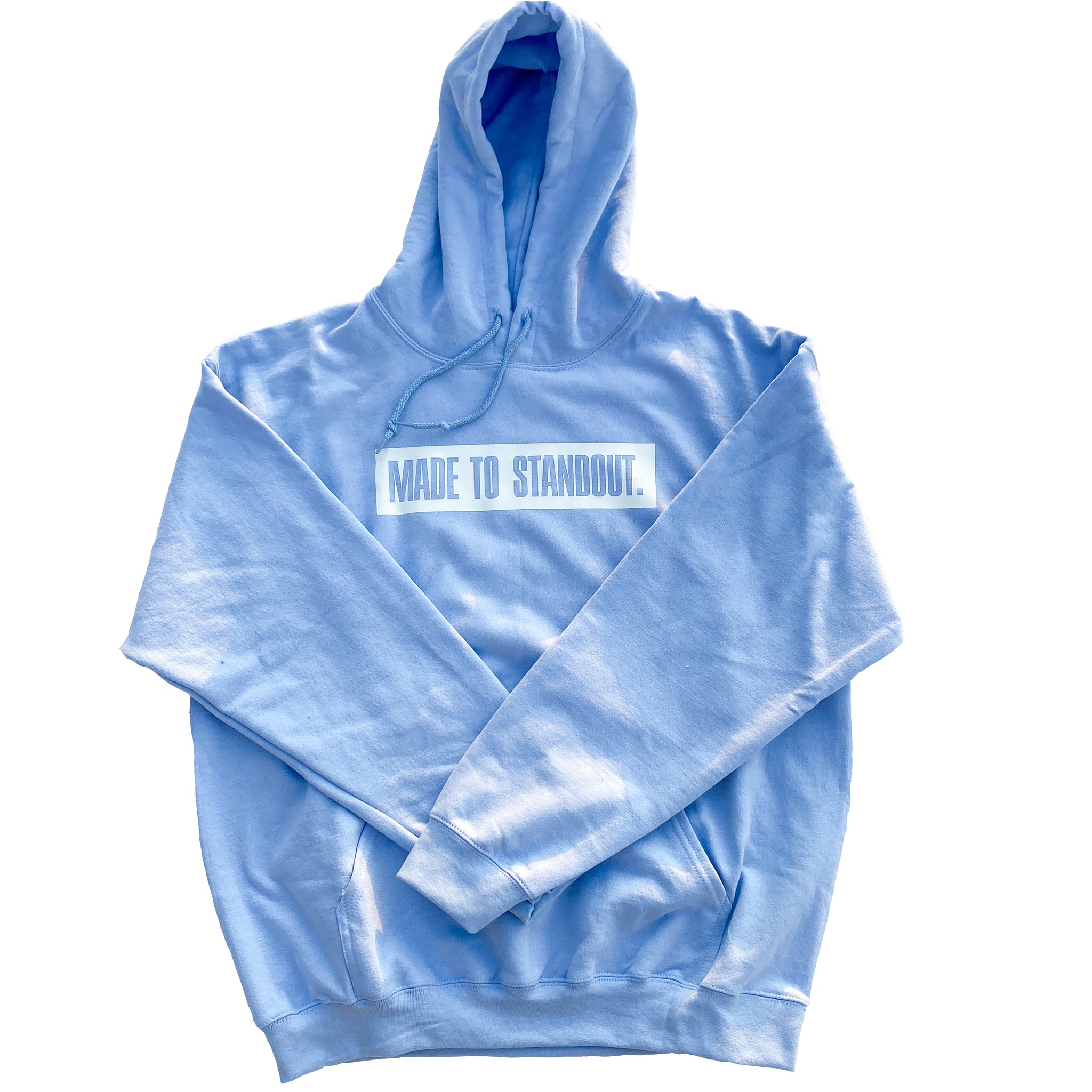 Box Logo Hoodie - Light Blue/White