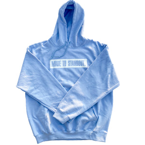 Box Logo Hoodie - Light Blue/White