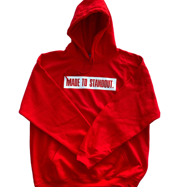 Box Logo Hoodie - Red/White