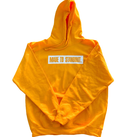 Box Logo Hoodie - Yellow/White