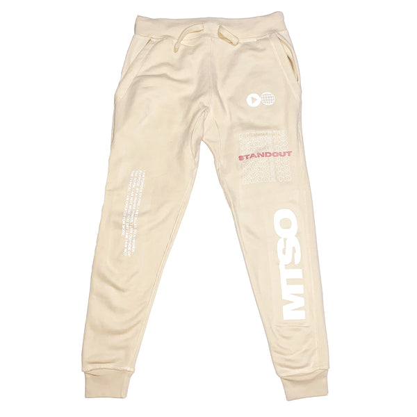 Forged By Fire Skinny Joggers - Cream