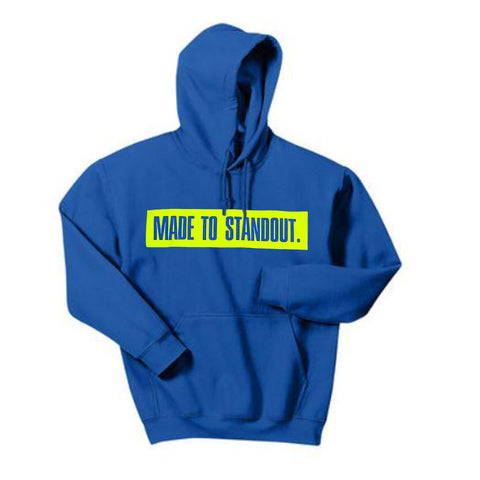 Box Logo Hoodie - Royal Blue/Neon