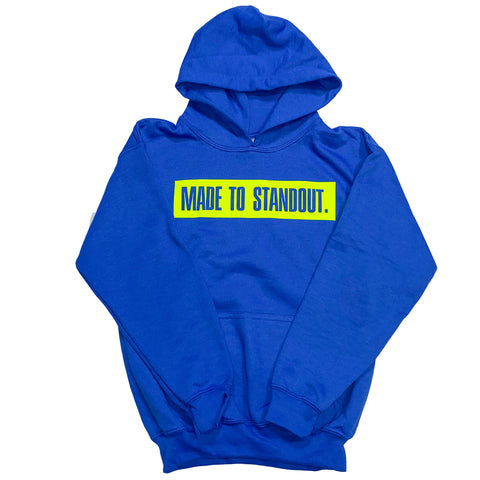 Youth Box Logo Hoodie - Royal Blue/Neon