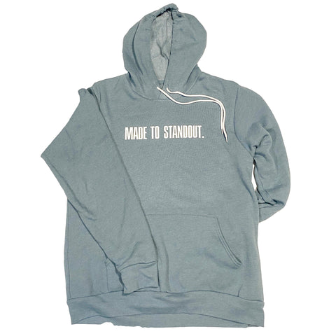 White String Classic Hoodie - Heather Slate